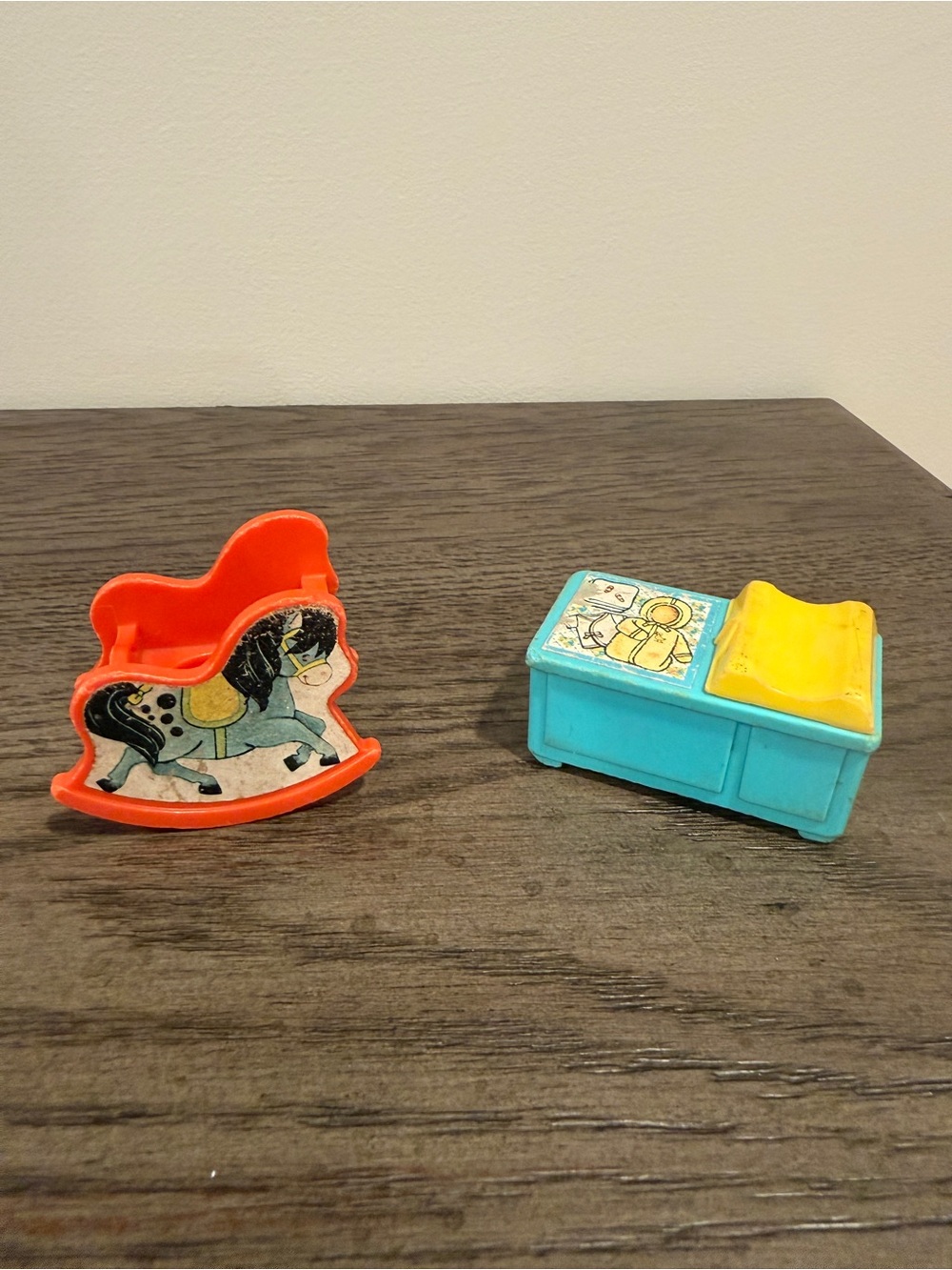 Red And Blue Nursery Set Fisher-Price Vintage Little People